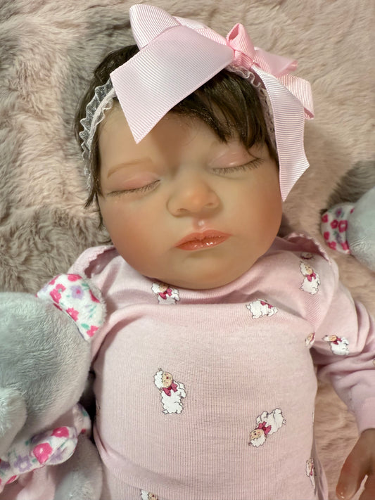 Sofi muñeca reborn vinilo cuerpo de tela